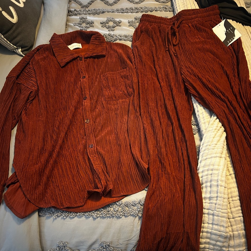 Women's Rust Lounge Set